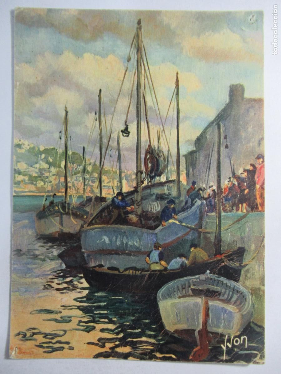 Postales: Audierne (Finist&egrave;re) - Rentr&eacute;e de P&ecirc;che - Escrita