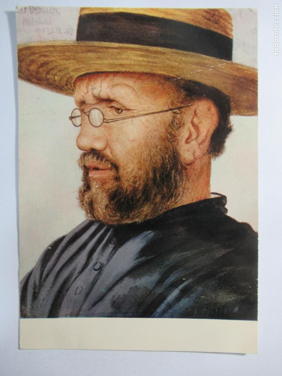 Postales: E. Clifford - Pater Damiaan - Circulada