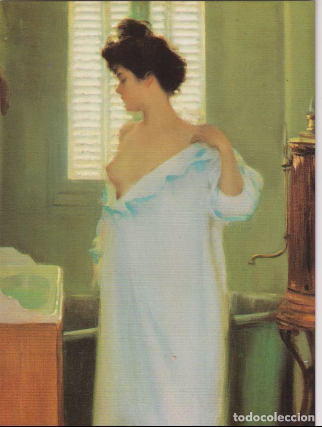 Postales: POSTAL DE LA OBRA DE RAMON CASAS, L'HORA DEL BANY - PUB. L'ABADIA M. N&ordm;11 - S/C