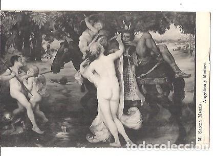 Postales: ANTIGUA POSTAL ANGELICA Y MEDORO M SANTA MARIA FOT LACOSTE