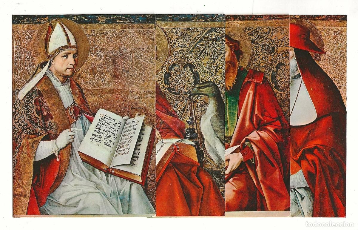 Postales: 4 POSTALES - REAL MONASTERIO DE STO. TOM&Aacute;S (BERRUGUETE) DETALLE ALTAR MAYOR -AVILA - - SIN CIRCULAR