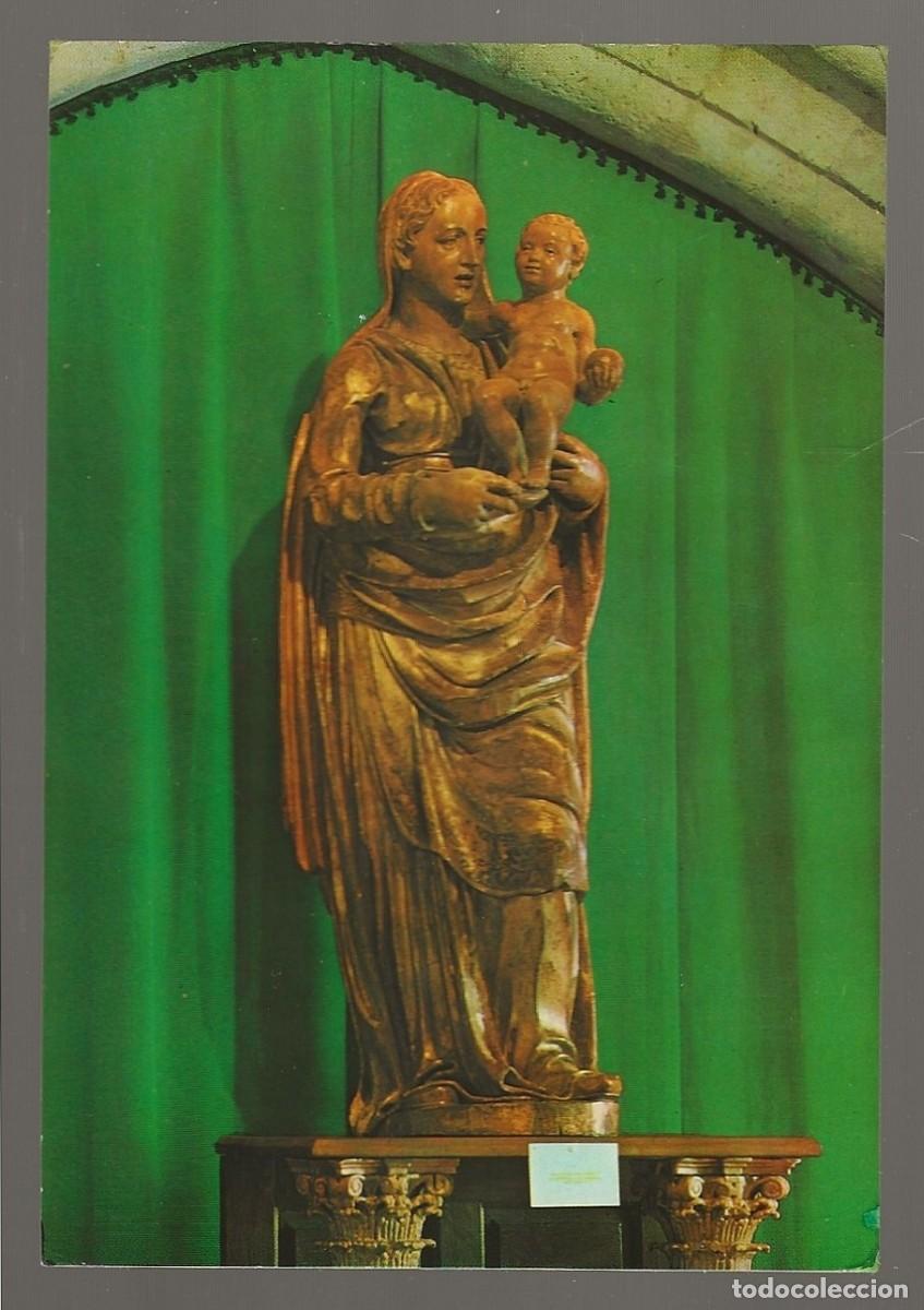 Postales: POSTAL - VIRGEN CON EL NI&Ntilde;O (BERRUGUETE) M. PARROQUIAL STA. EULALIA - PAREDES DE NAVA - PALENCIA S/C