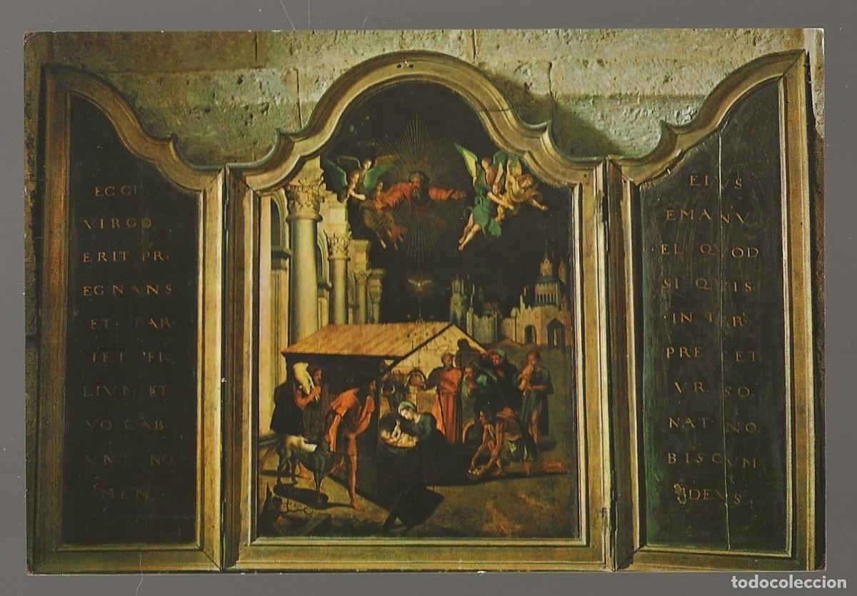 Postales: POSTAL - TR&Iacute;PTICO FLAMENCO (AN&Oacute;NIMO) M. PARROQUIAL STA. EULALIA - PAREDES DE NAVA - PALENCIA S/C