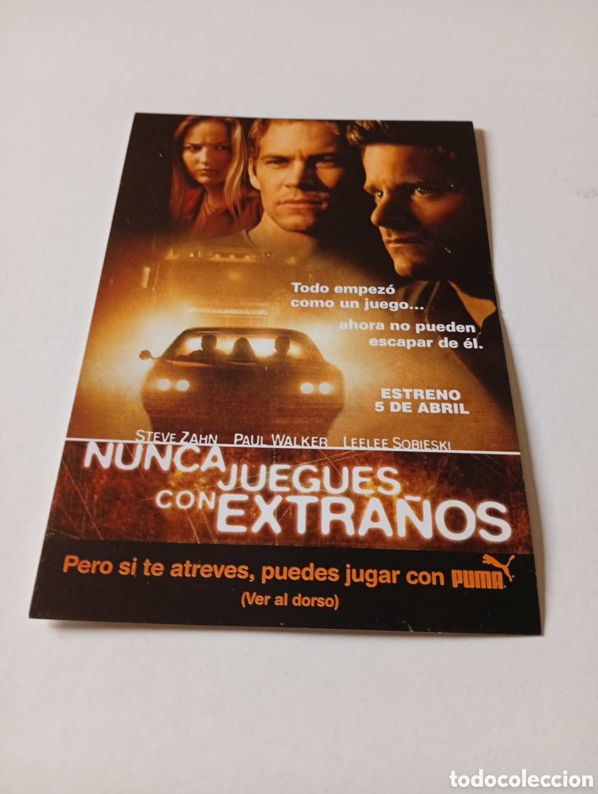 Postales: Postal cine,nunca juegues con extra&ntilde;os