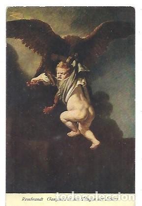 Postales: POSTKARTE REMBRANDT GANYMED IN DEN FANGEN DES ADLERS