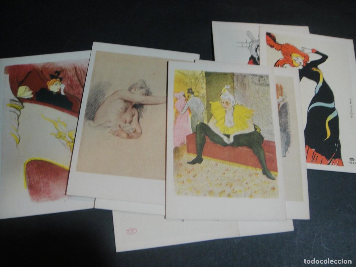 Postales: toulouse lutrec / watteau - 11 postales