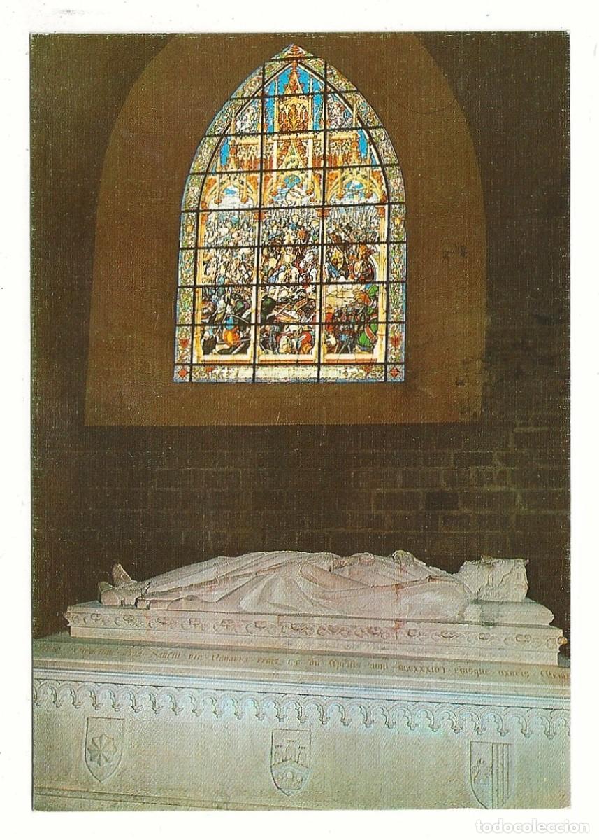 Postales: POSTAL - SEPULCRO DE SANCHO EL FUERTE - RONCESVALLES - NAVARRA - SIN CIRCULAR