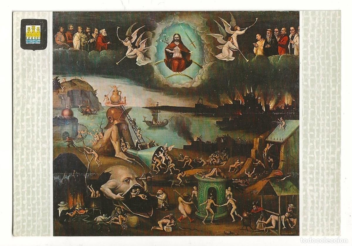 Postales: POSTAL - EL JUICIO FINAL - ESCUELA DE 'EL BOSCO' - PALACIO DECANAL - TUDELA - NAVARRA - CIRCULADA