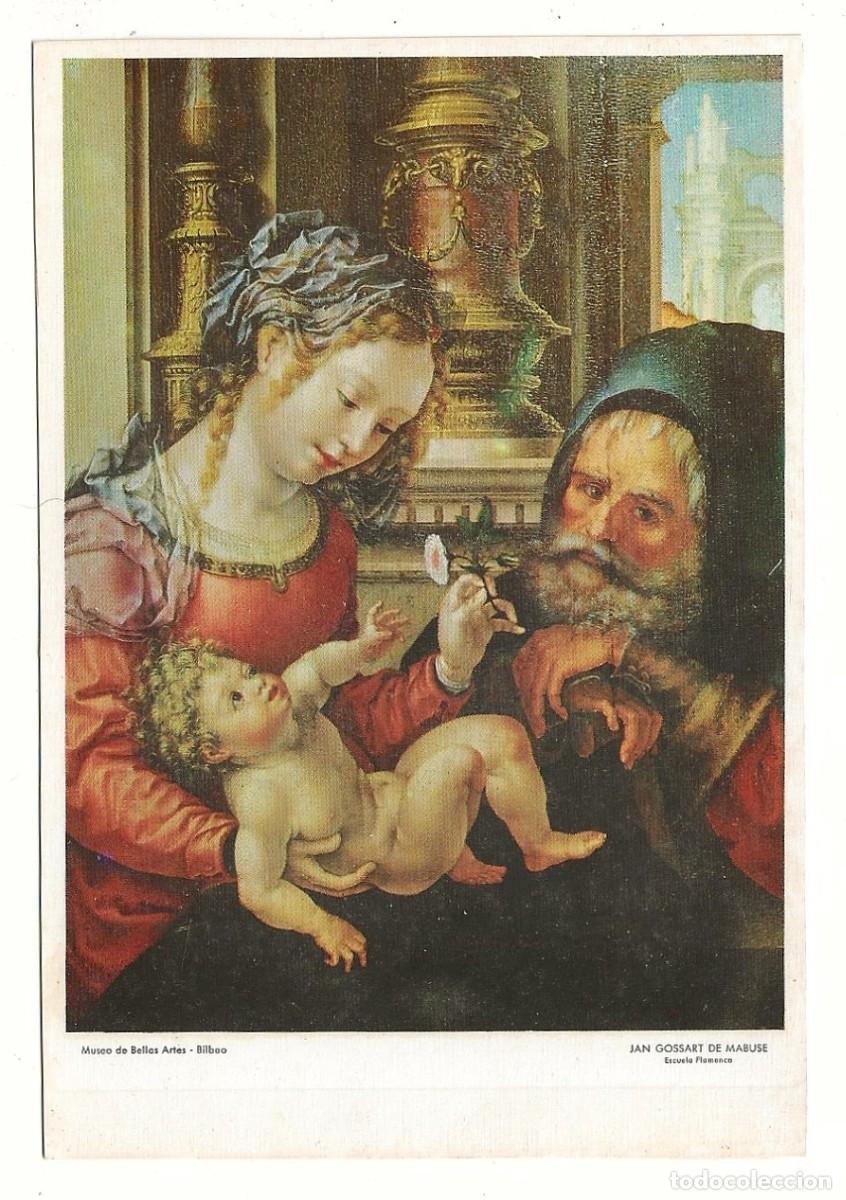 Postales: POSTAL - LA SAGRADA FAMILIA (JAN GOSSAERT) - MUSEO BELLAS ARTES - BILBAO - SIN CIRCULAR