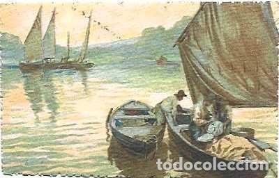 Postales: Portugal y la Fantas&iacute;a, Ed. Grabado. T.A.M Serie Artistica Acquarello 2655 Mil&aacute;n, Lisboa 1924 (2655)