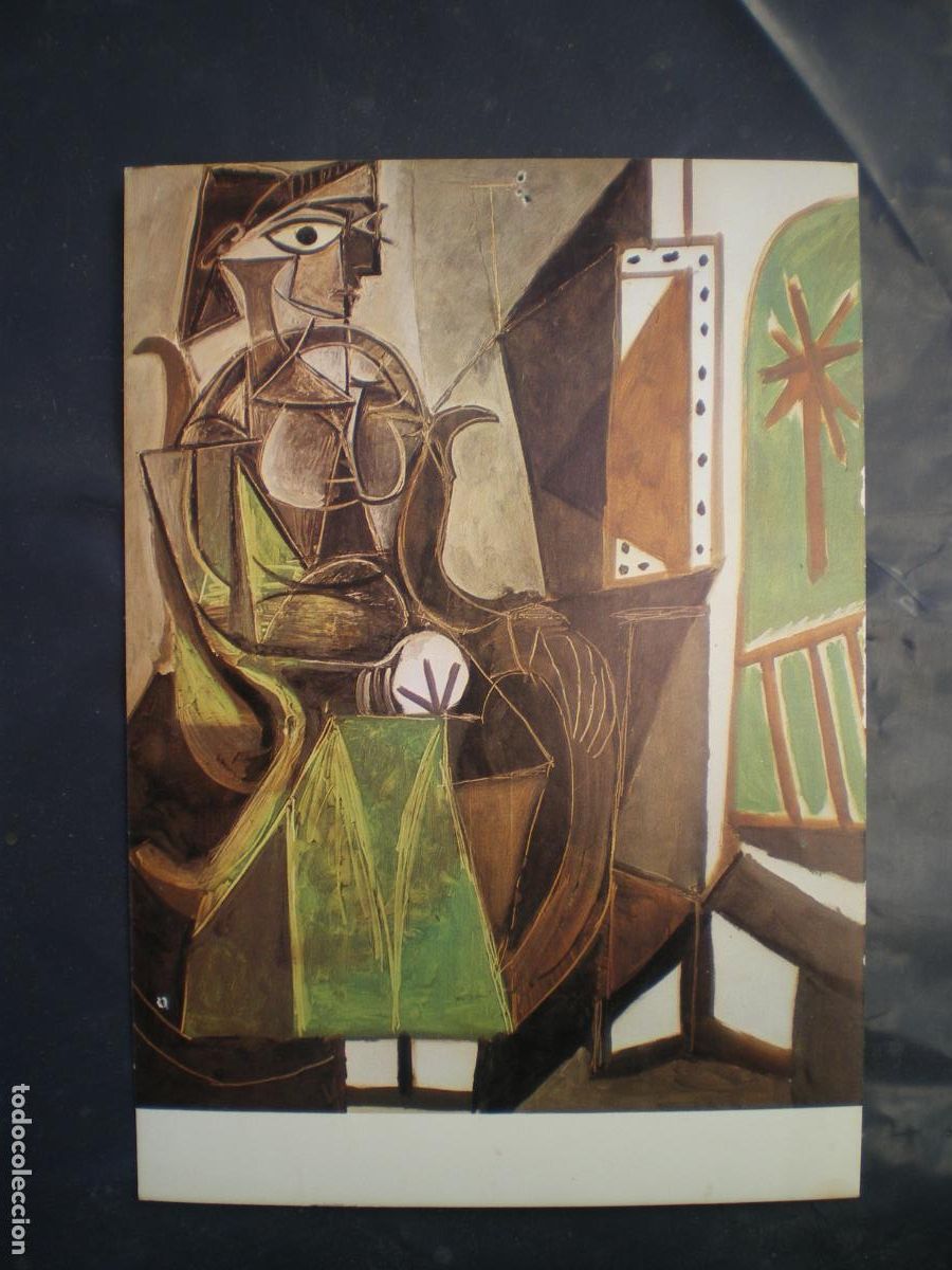 Postales: POSTAL PABLO PICASSO, MUJER JUNTO A UNA VENTANA