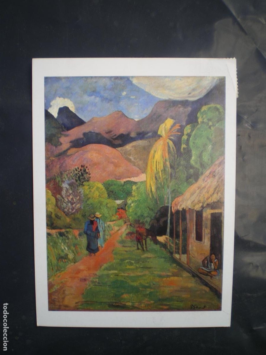 Postales: POSTAL PAUL GAUGUIN, CALLE EN TAHITI, 1891