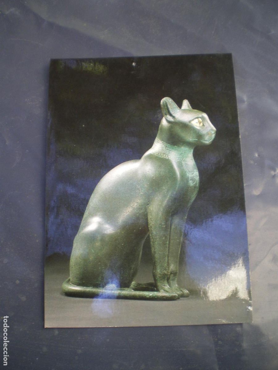 Postales: POSTAL MUSEO EGIPCIO BERLIN, GATO SENTADO