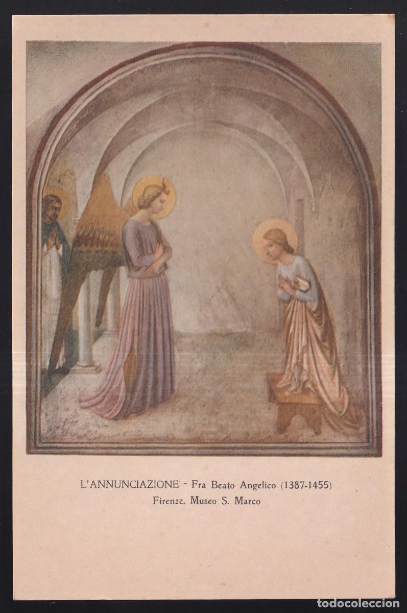 Cartes Postales: *Fra Beato Angelico - L'IAnnunciazione* Eliotipia Roberto Hoesch n&ordm; 33. Nueva.