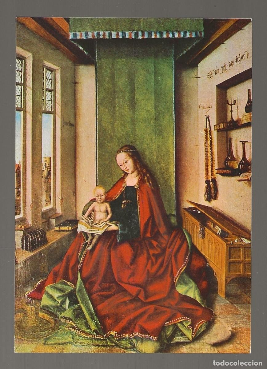 Postales: POSTAL - VIRGEN CON NI&Ntilde;O(TABLA FLAMENCA) JAN VAN EYCK COLEGIATA DE COVARRUBIAS - BURGOS SIN CIRCULAR