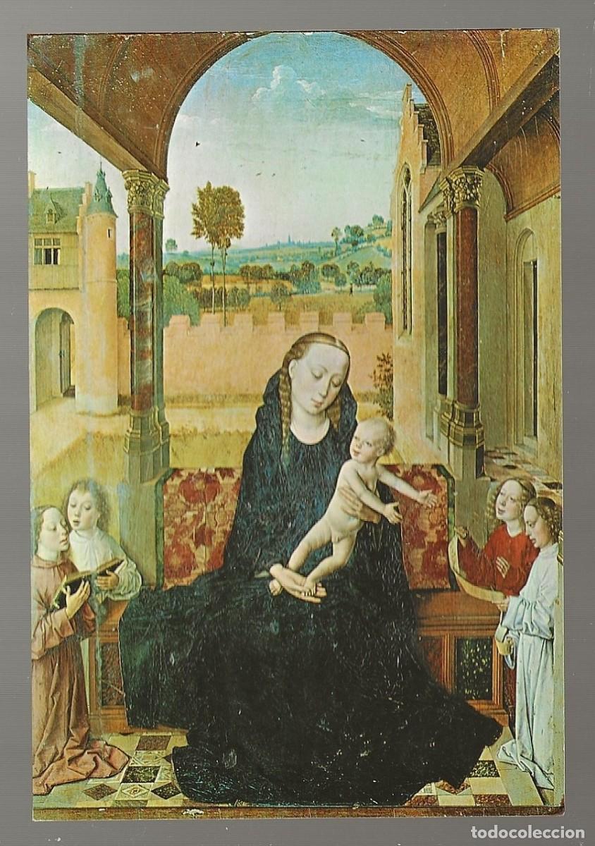 Postales: POSTAL - VIRGEN CON EL NI&Ntilde;O Y &Aacute;NGELES M&Uacute;SICOS (DIERIC BOUTS) CAPILLA REAL - GRANADA - SIN CIRCULAR