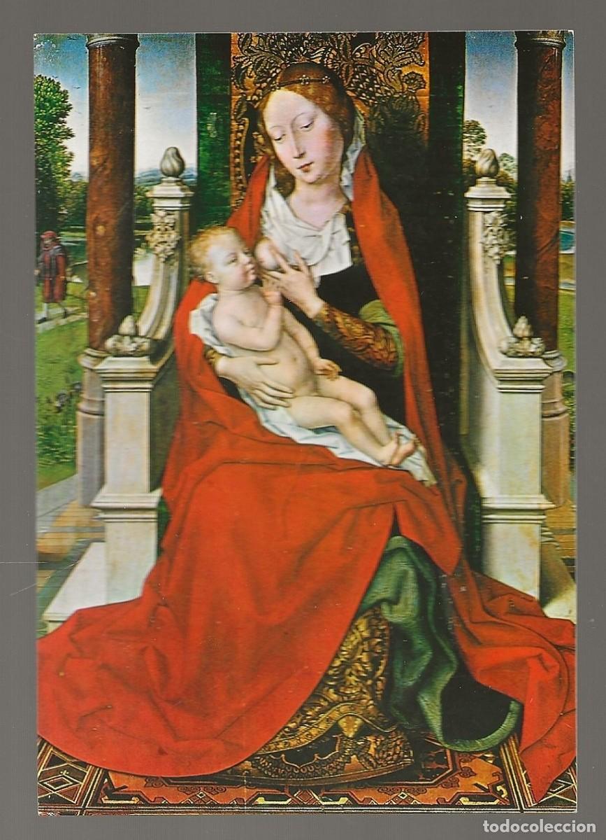 Postales: POSTAL - VIRGEN CON EL NI&Ntilde;O (MEMLING) CAPILLA REAL - GRANADA - SIN CIRCULAR