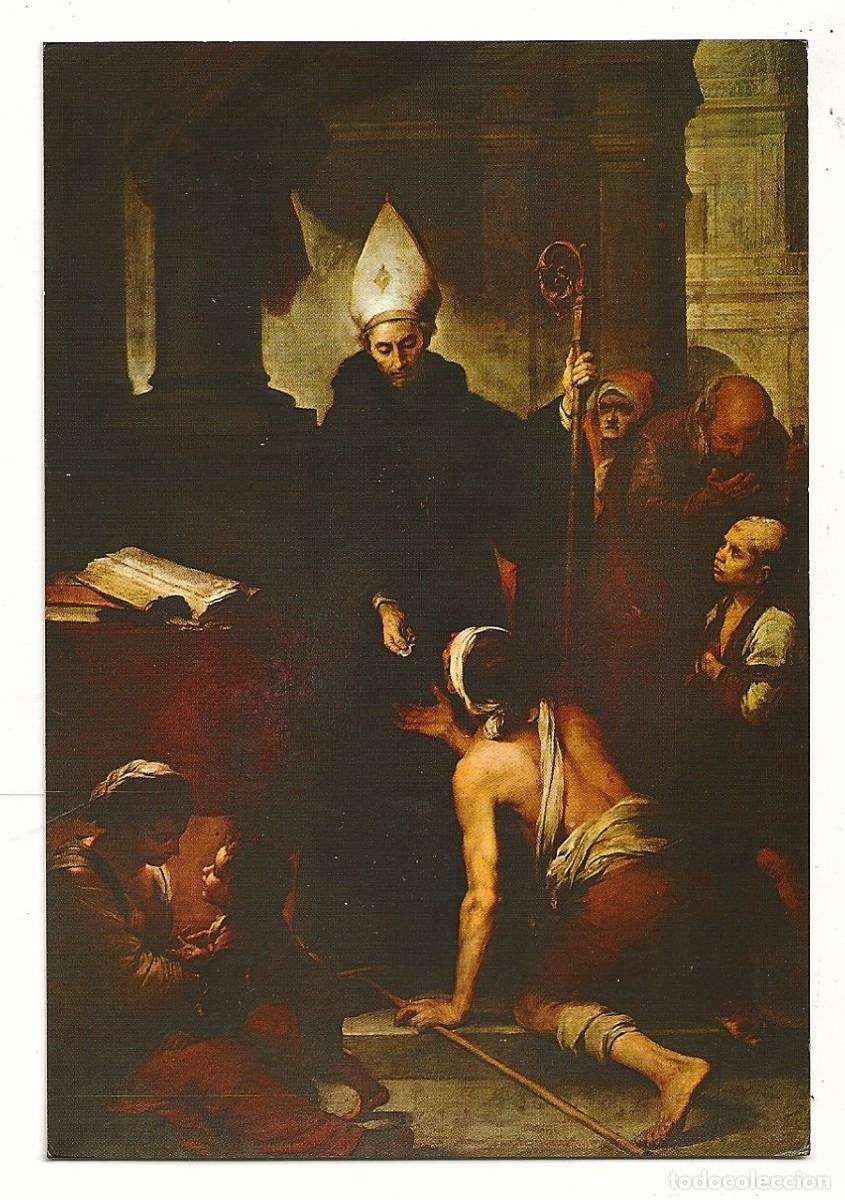 Postales: POSTAL - SANTO TOMAS DE VILLANUEVA (MURILLO) MUSEO BELLAS ARTES - SEVILLA - SIN CIRCULAR