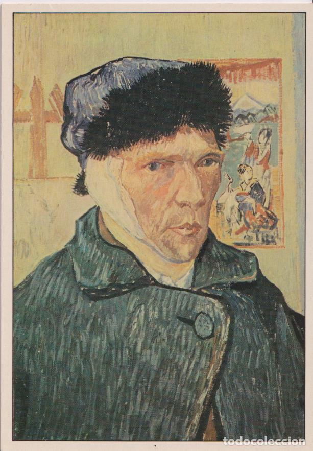 Postales: POSTAL DE LA OBRA DE VINCENT VAN GOGH, AUTORRETRATO (1889) - DORSO EXPLICATIVO