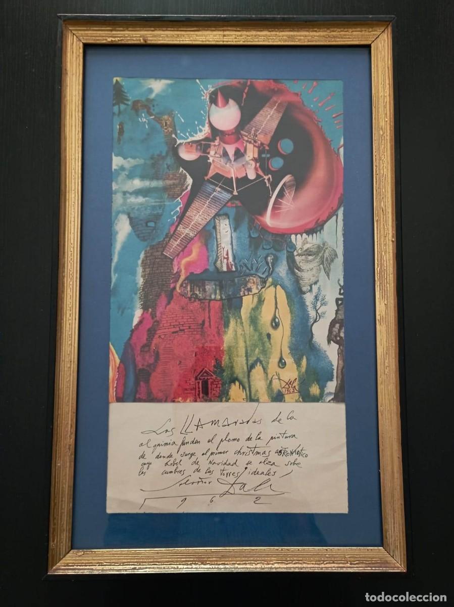 Postales: SALVADOR DAL&Iacute; (1904-1989). Felicitaci&oacute;n navide&ntilde;a 1962