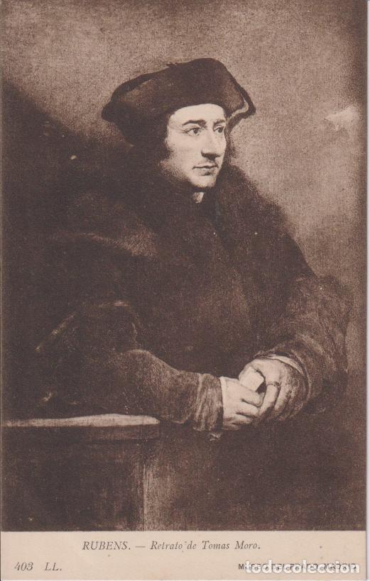 Postales: POSTAL DE LA OBRA DE RUBENS, RETRATO DE TOMAS MORO - MUSEO DEL PRADO - S/C