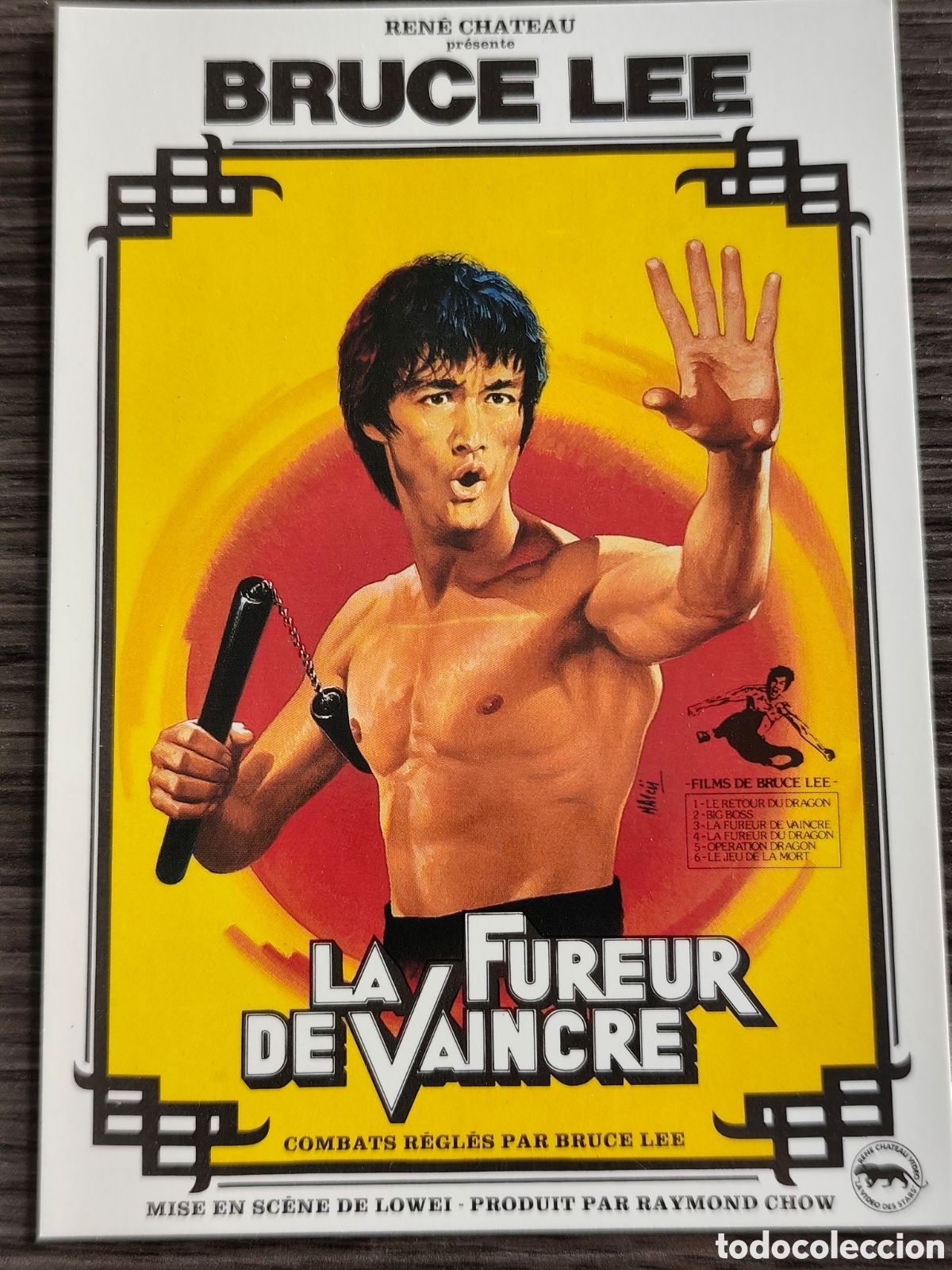 Postales: Postal Bruce lee la fureur de vaincre ( furor oriental) francesa