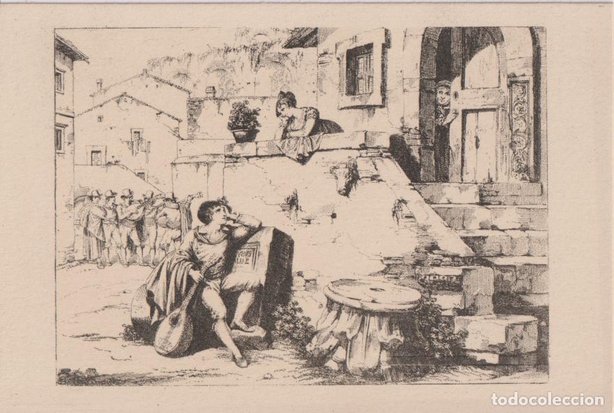 Postales: POSTAL DE LA OBRA DE BARTOLOMEO PINELLI, COSTUMBRES DE ROMA, LA SERENATA &ndash; S/C
