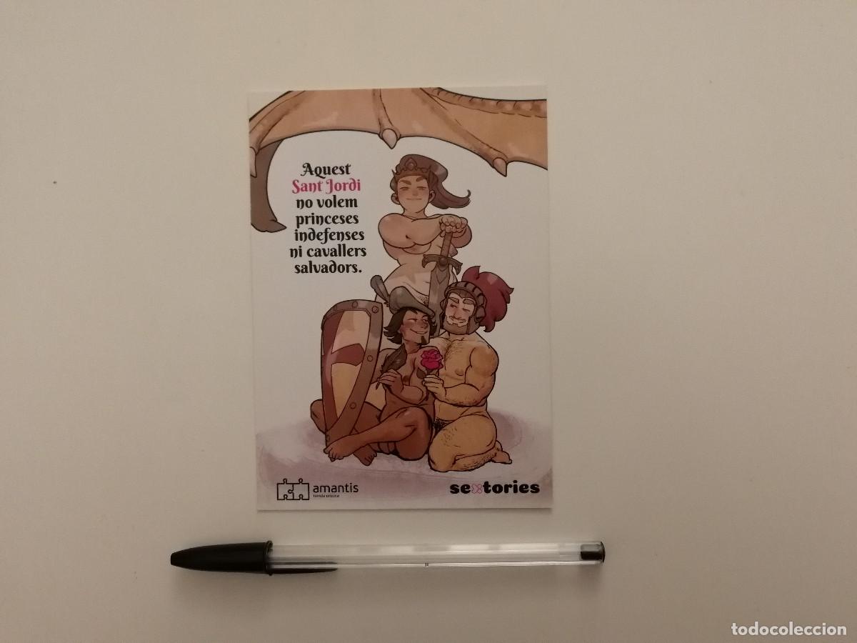 Postales: TARJETA ORIGINAL -10*15- Sextories en Sant Jordi - ARTE