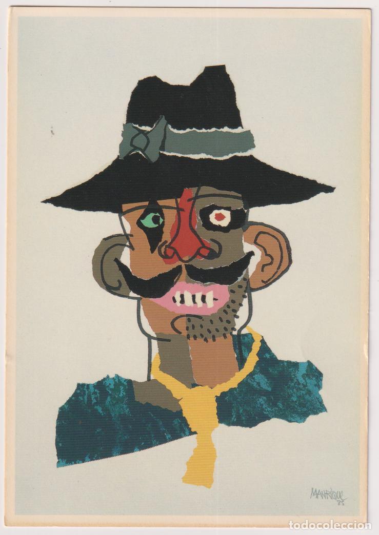 Postales: POSTAL OBRA DE CESAR MANRIQUE, COLLAGE, CAMPESINO - FUNDACI&Oacute;N CESAR MANRIQUE - S/C