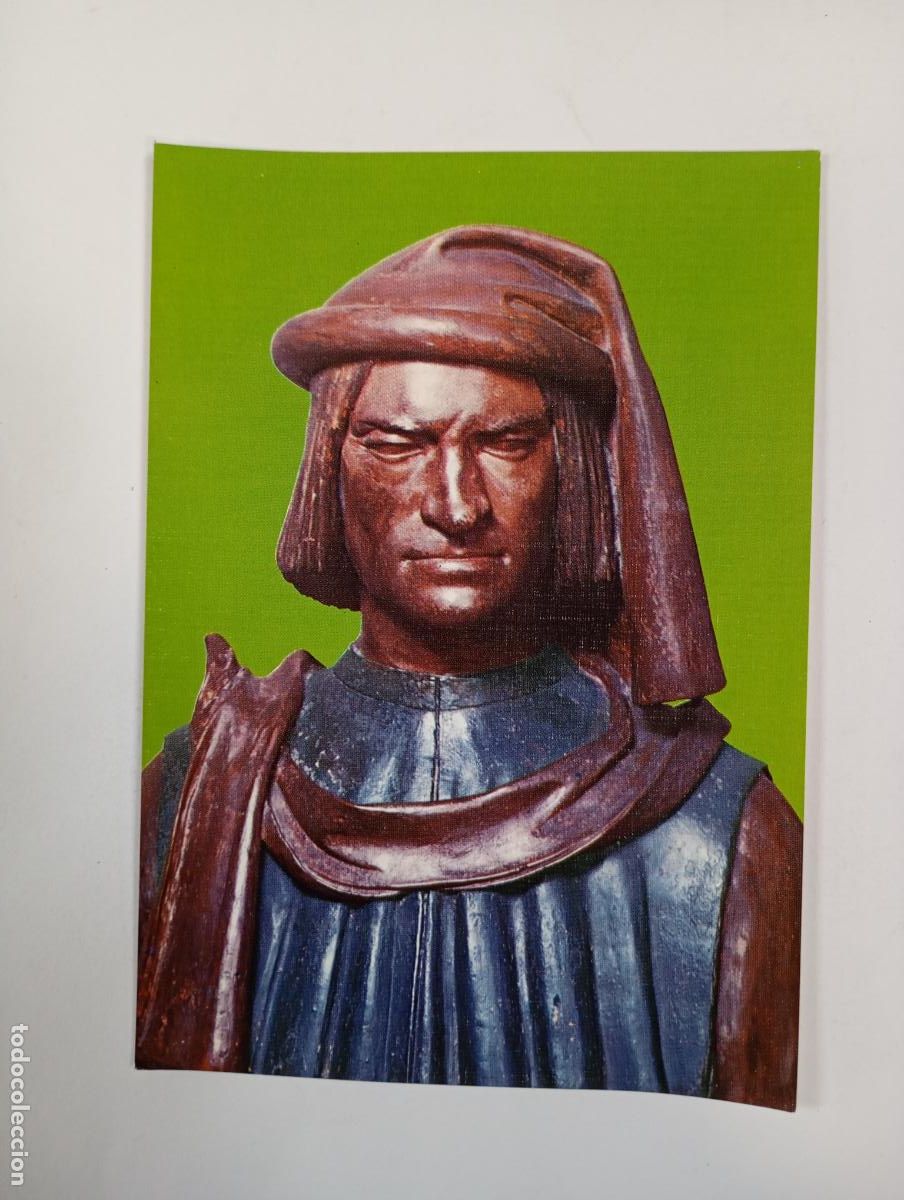 Postales: POSTAL LORENZO EL MAGN&Iacute;FICO. VERROCCHIO. TDKP29A