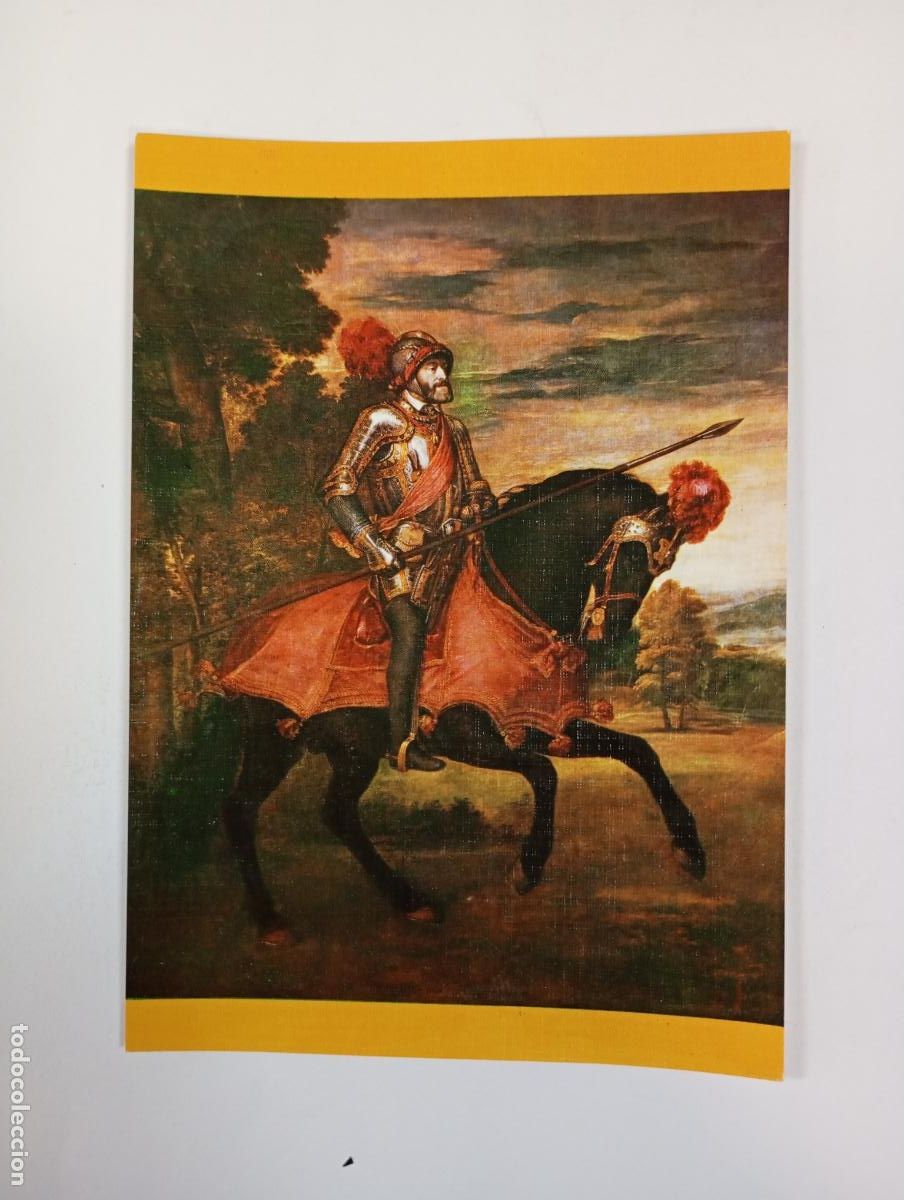 Postales: POSTAL TIZIANO. EL EMPERADOR CARLOS V A CABALLO. TDKP29A