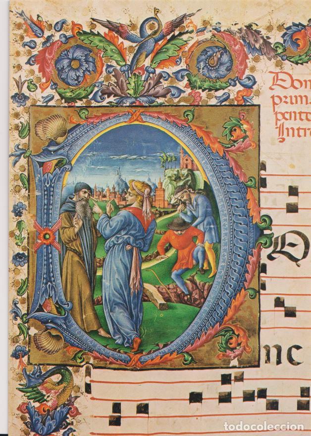 Postales: POSTAL DE LA OBRA DE LIBERALE DI JACOPO DELLA BIAVA, CORALE MINIATO: PARABOLA DEL TRAVE &ndash; EDZ.I.F.I.
