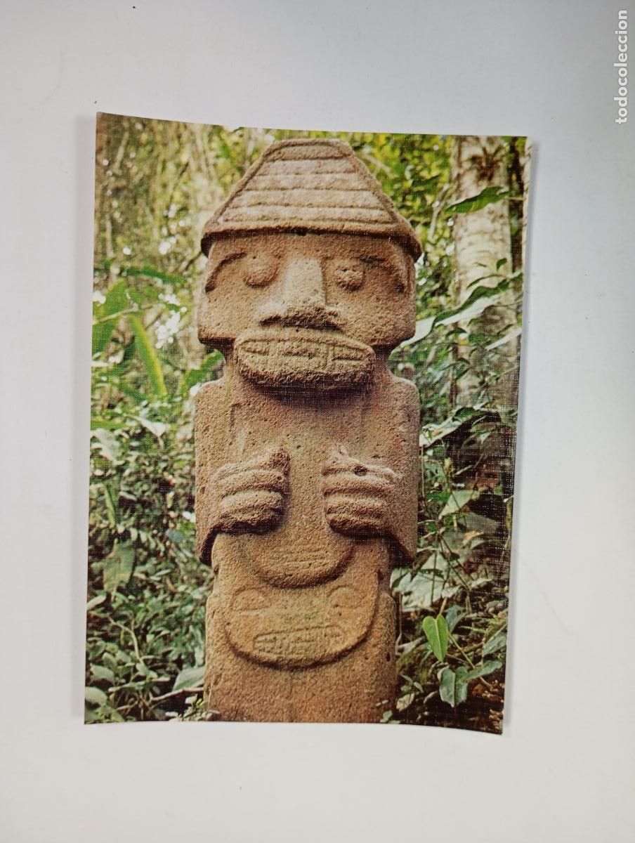 Postales: POSTAL ARTE PRECOLOMBINO. ESCULTURA DE SAN AGUST&Iacute;N. TDKP29B