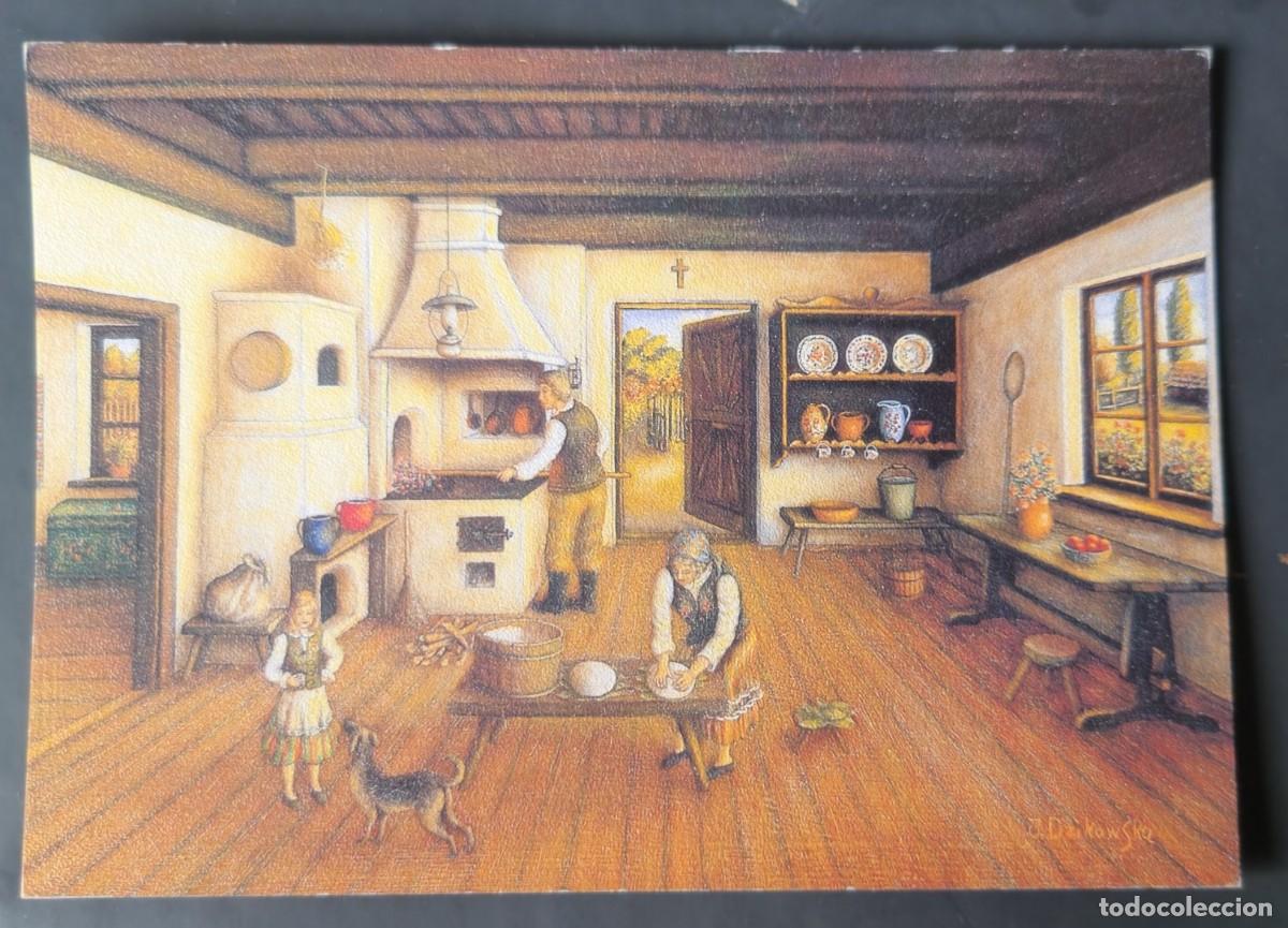 Postales: POSTAL PINTURA LOS INGENUOS DEL MUNDO por JADWIGA DZIKOWSKA - SIN CIRCULAR