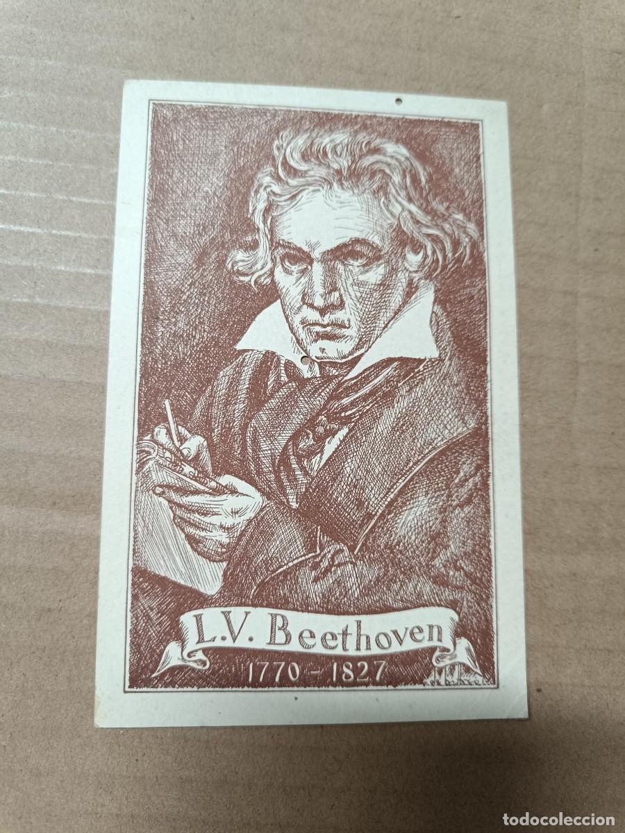 Postales: ANTIGUA POSTAL DE BEETHOVEN, PERSONAJES ILUSTRES, MUSICOS, PPS S. XX -P22