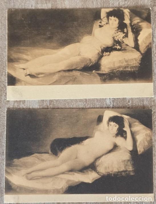 Postales: 2 POSTALES ANTIGUAS DE ARTE GOYA - HAUSER Y MENET.