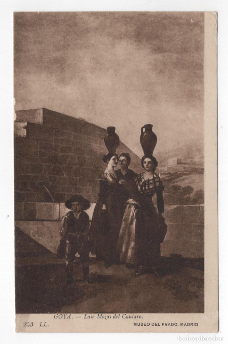 Postales: GOYA LASE MOZAS DEL CANTARO CON SELLO 10 C ESCRITA DE BURGOS AL OBSERVATOIO DEL EBRO TORTOSA EN 1914