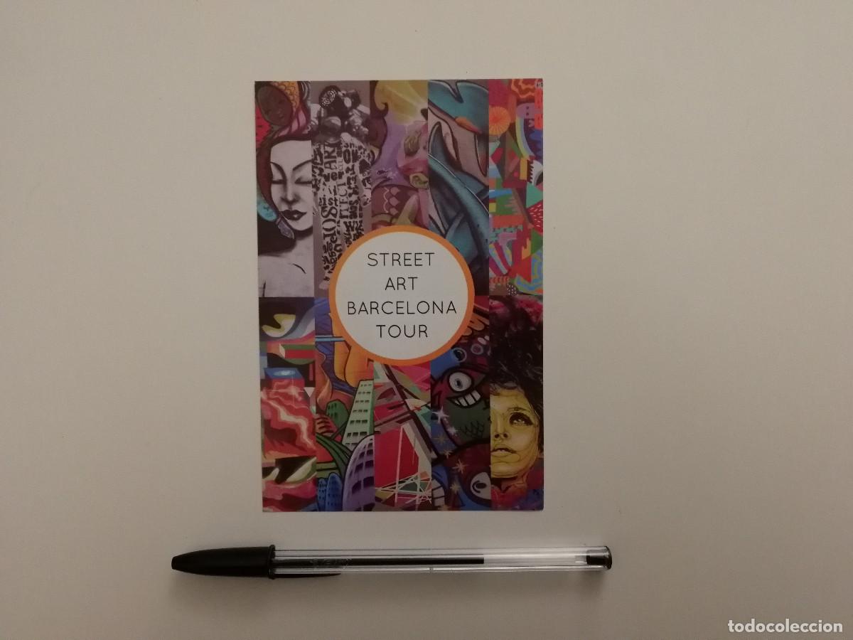Postales: FOLLETO ORIGINAL -10*15- BARCELONA STREET ART TOUR - ART - EN BICICLETA BIKE