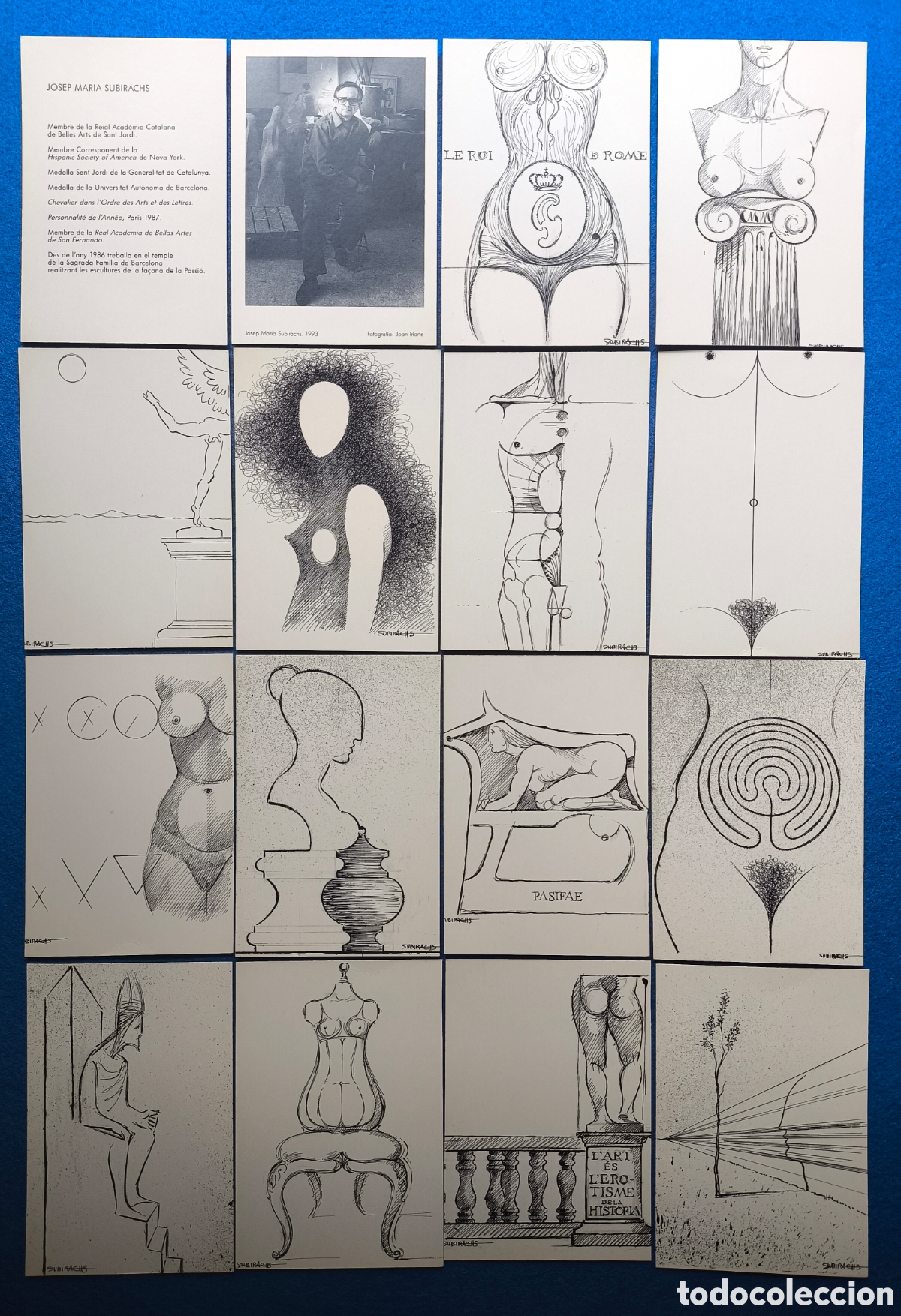 Postales: SUBIRACHS OBRA ARTE CONTEMPOR&Aacute;NEO POSTAL LOTE 16