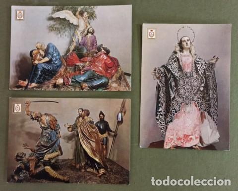 Postales: 3 Tarjetas Postales: Esculturas de Francisco Salzillo (Semana Santa de Murcia) Museo de Salzillo