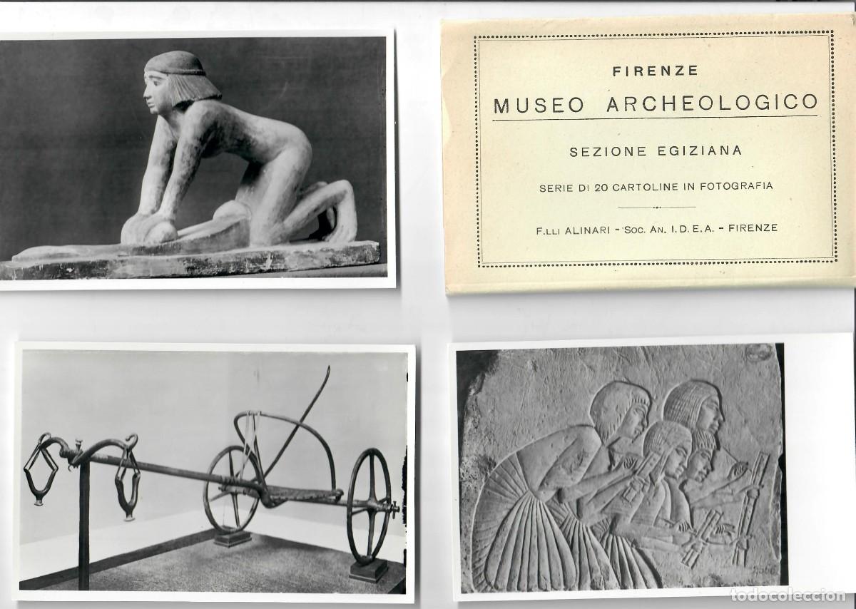 Postales: EGIPTO - 38 POSTALES DE LOS MUSEOS EGIPCIOS DE TUR&Iacute;N Y FLORENCIA (A&Ntilde;OS 1960)