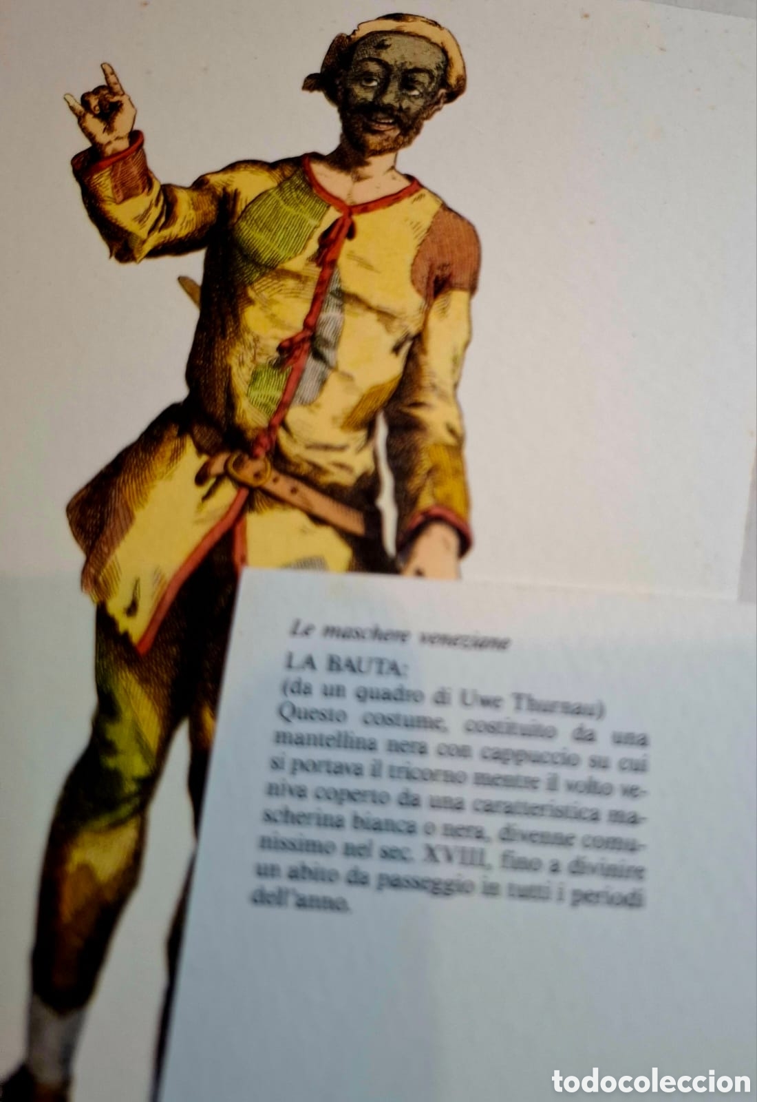 Postales: 9 postales de personajes de Commedia Dell'Arte.