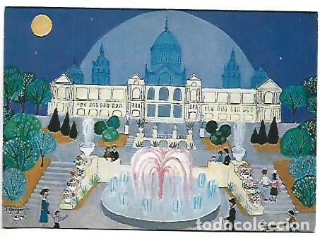 Postales: &rdquo; PINTURA NAIF &rdquo;. (INGEBORG GAUGER).- MONTJUIC - BARCELONA