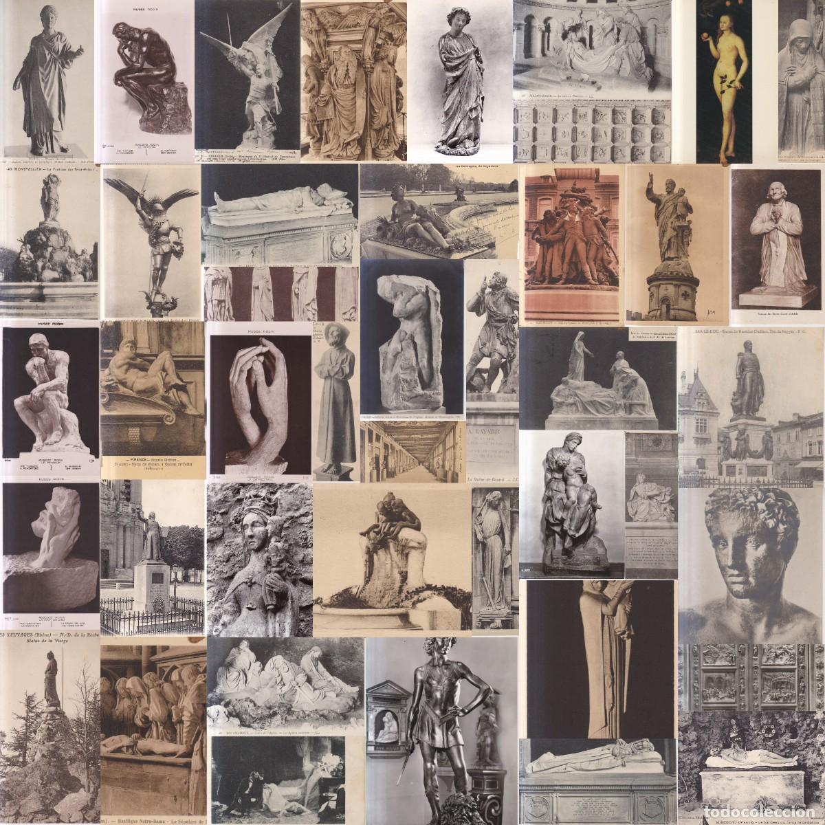 Postales: 40 POSTALES ANTIGUAS ESCULTURAS VARIAS