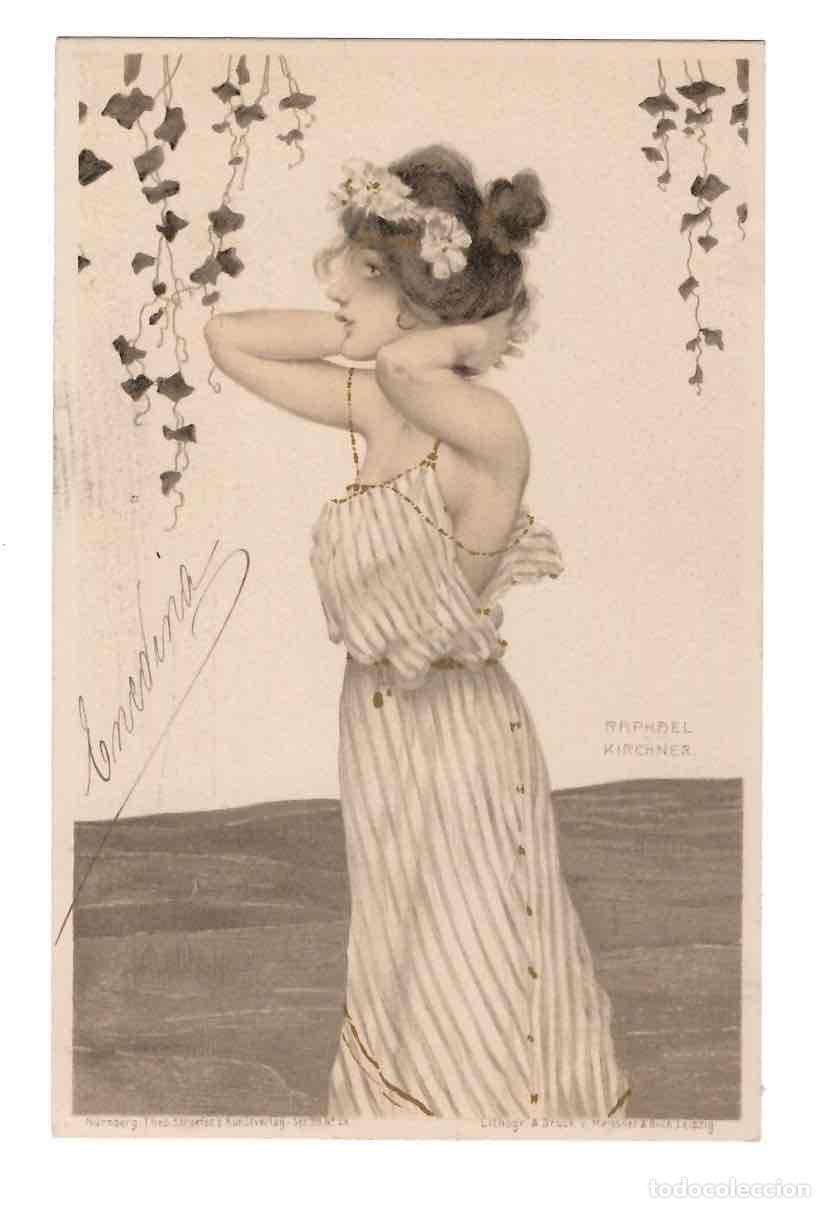 Postales: TARJETA POSTAL MODERNISTA DE RAPHAEL KIRCHNER. A&Ntilde;O 1901