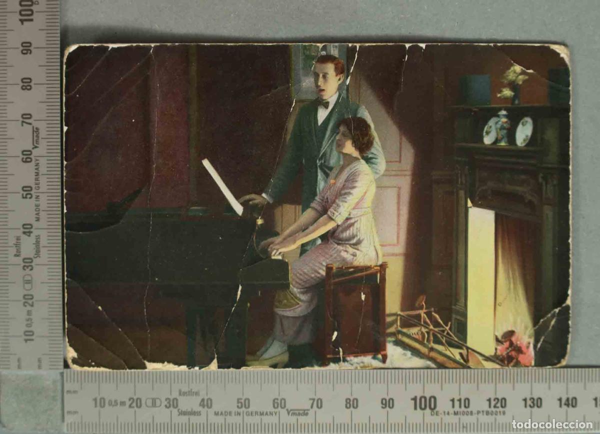 Postales: POSTAL. La lecci&oacute;n de guitarra - Balthus - Foto 1