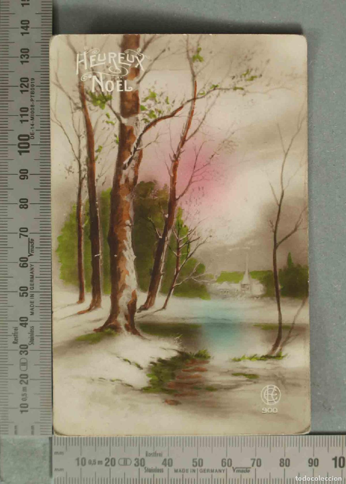 Postais: POSTAL. Heureux No&euml;l - Paisaje de Invierno -
