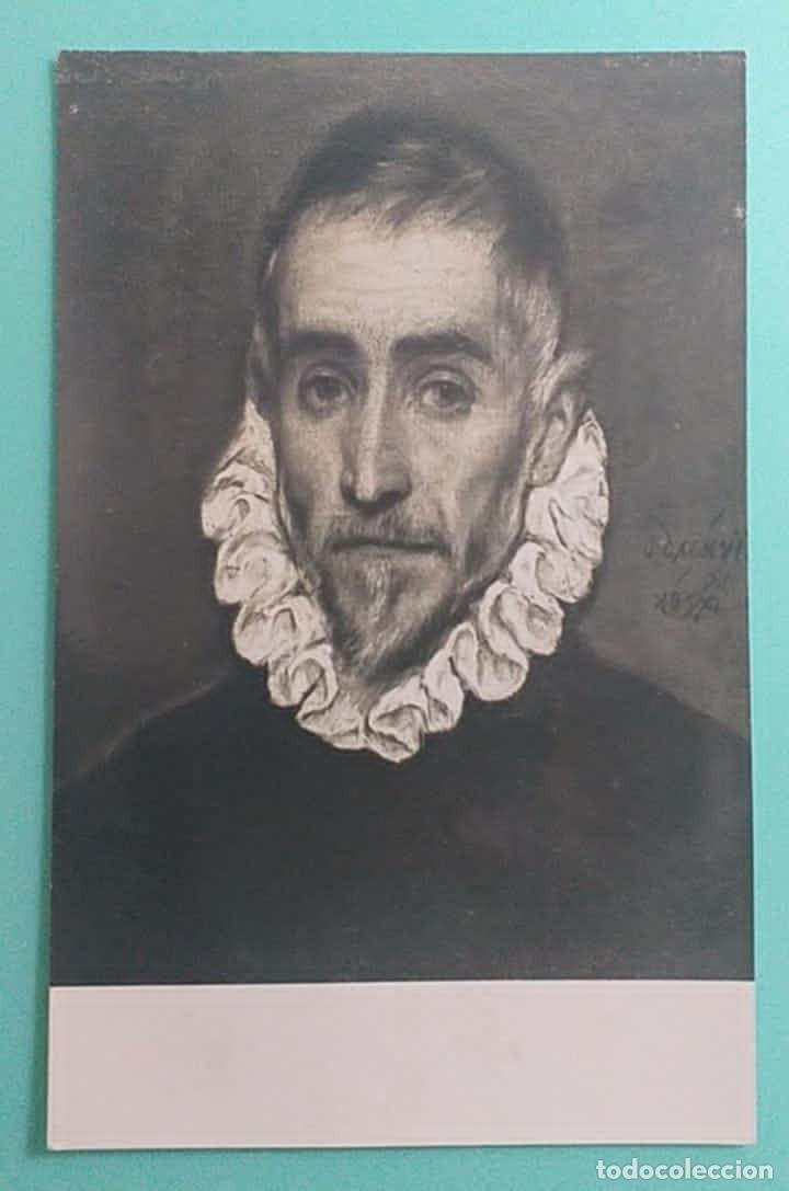 Postales: Postal Arte Greco. Un Caballero. Museo del Prado