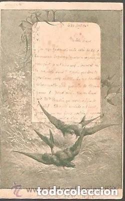 Postales: POSTAL a&ntilde;o 1903 - GOLONDRINAS - CIRCULADA