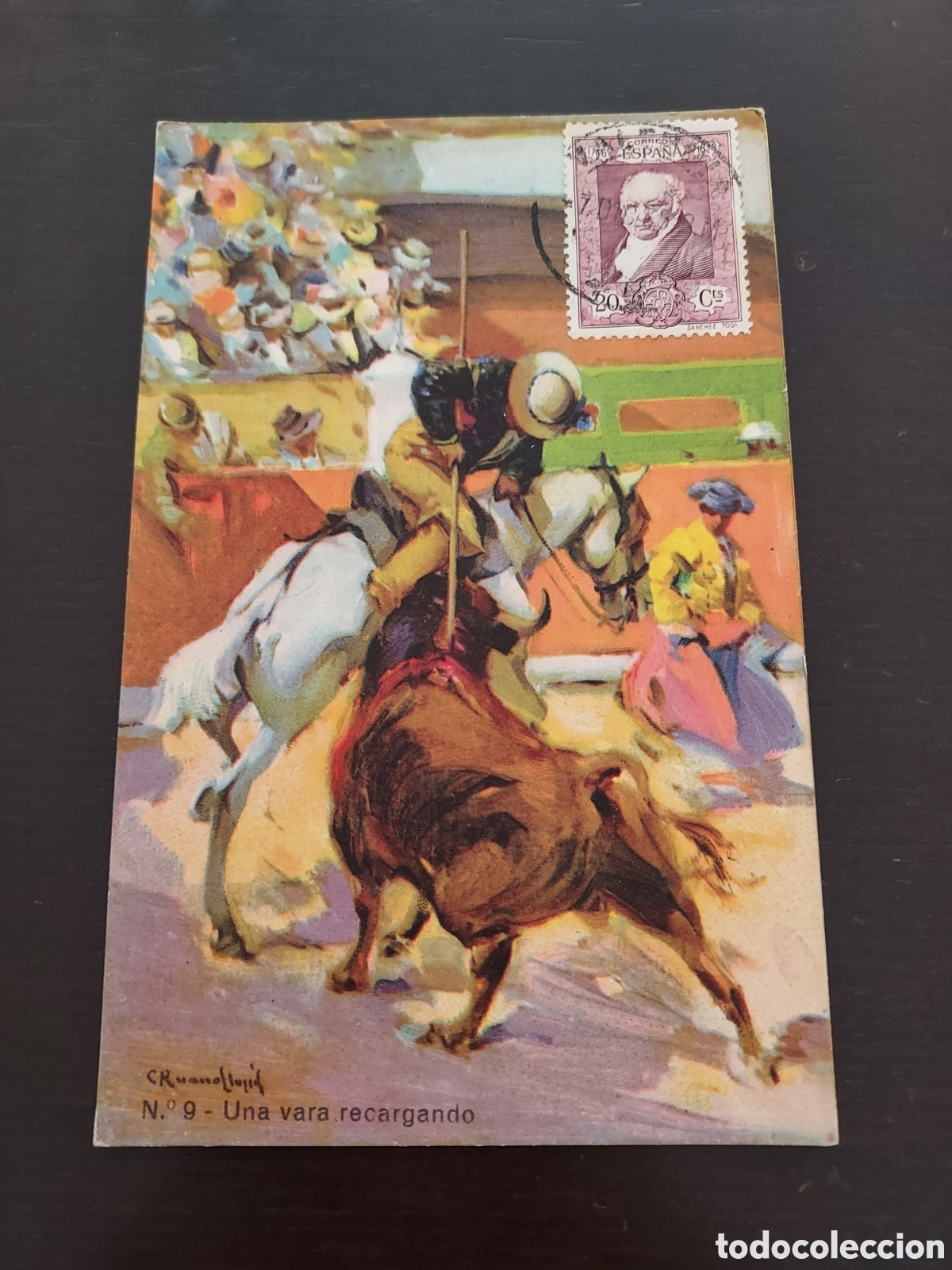 Postkarten: Postal num 9 - Una vara recargando